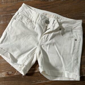 American Eagle Outfitters White Jean Shorts